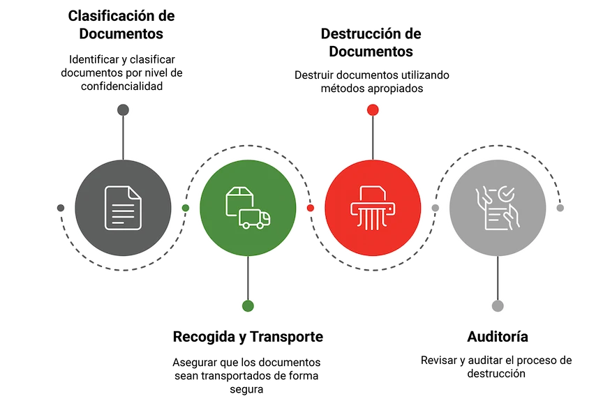 Procedimiento para la destrucción de documentos Infografía sobre el procedimiento para la destrucción de documentos